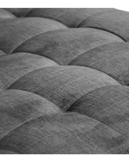 Угловой диван правосторонний Aragon раскладной с регулируемым подголовником и сиденьем серый