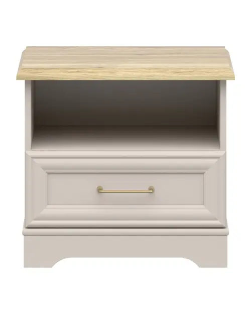 Mesita de noche Anga 54 cm con cajón cachemira/roble mauvella