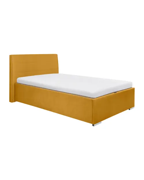 Upholstered bed Cosala III 120x200 yellow