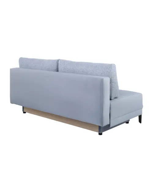 Sofá de tres plazas Sentila con cama y arcón gris