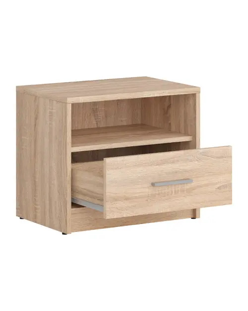Mesita de noche Nepo Plus 49 cm con cajón roble sonoma