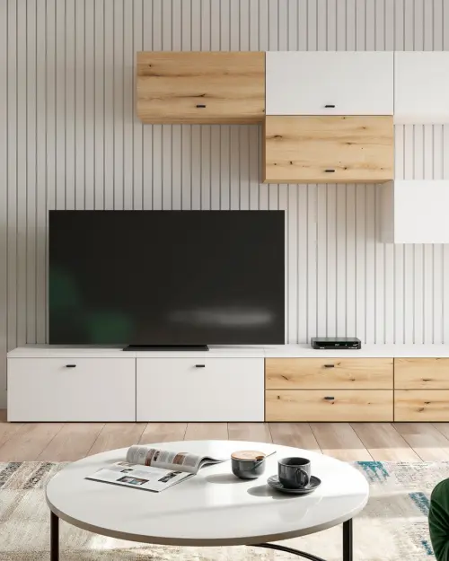 Cómoda System 64 con 2 cajones roble coast evoke