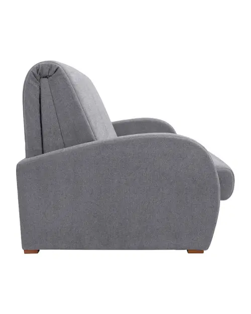 Sofá de dos plazas con función de cama y arcón POLI gris