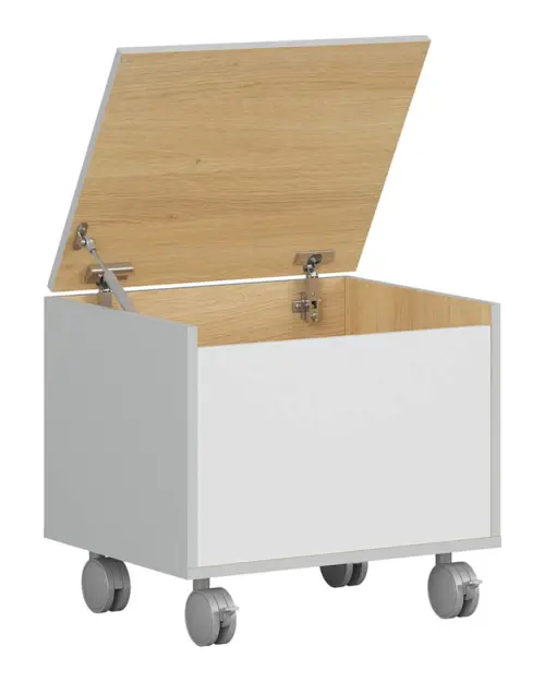 Cajonera Nandu 50 cm con compartimento gris claro