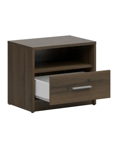 Mesita de noche Nepo Plus 49 cm con cajón roble noble
