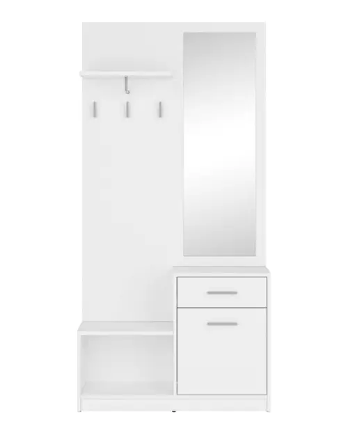 Conjunto de recibidor Nepo Plus 90 cm blanco