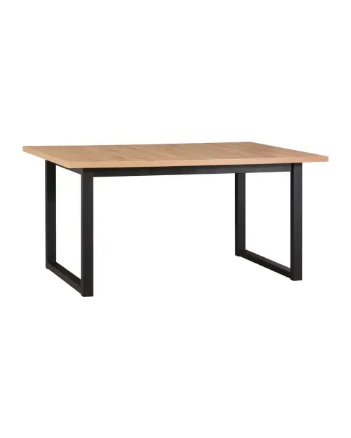 Стол раскладной прямоугольный Lankin 140-180/80 дуб артизан/черный