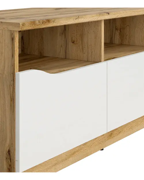 Mueble RTV Nuis 135 cm con 3 cajones roble wotan