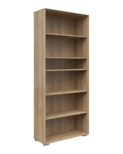 Estantería Nevada A 81 cm con 5 estantes roble riviera