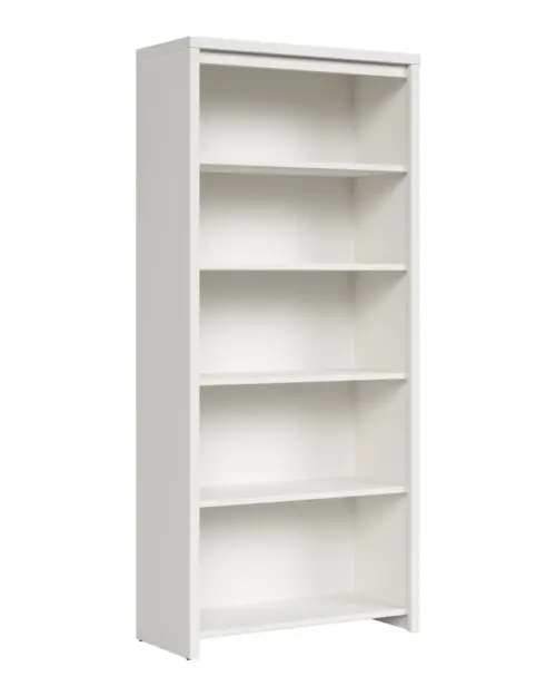 Estantería Kaspian 90 cm con 4 estantes blanca