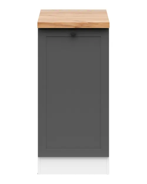 Mueble de cocina bajo Junona Line 40 cm izquierdo grafito con encimera