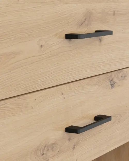 Estantería Space Office 80 cm con 2 cajones y 2 estantes roble artisan