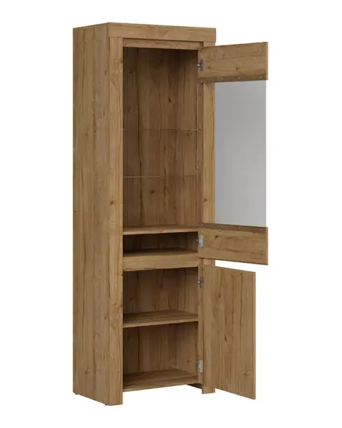 Vitrina Holten 68 cm con 2 puertas roble waterford