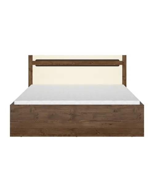 Cama Ruso 160x200 con contenedor y somier roble april