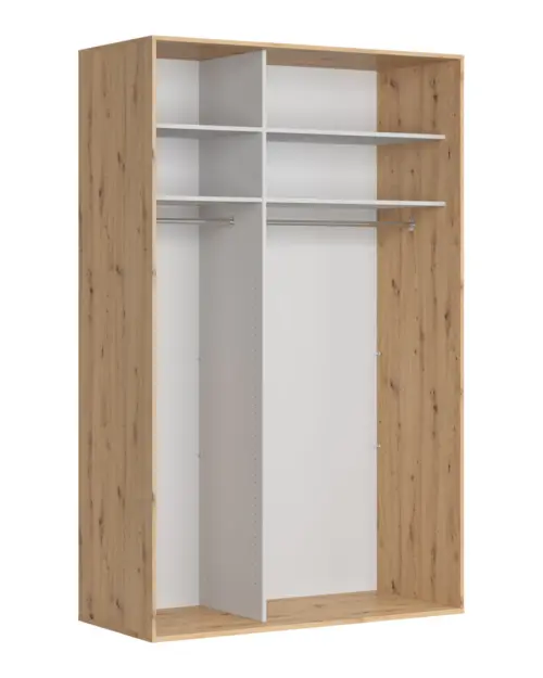 Armario de puertas correderas Flex 150 cm roble artisan/grafito
