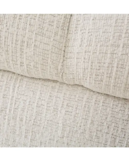 Sofá de tres plazas Sorella convertible con arcón chenilla perla