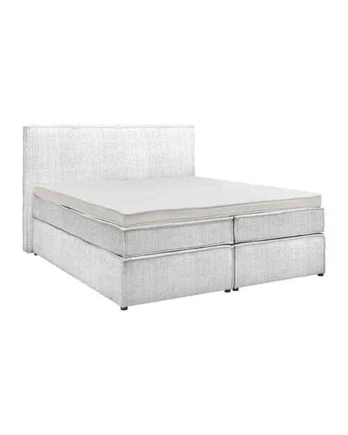 Cama continental Lion 160x200 gris chenilla