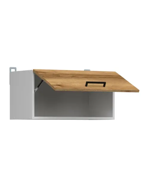 Mueble de cocina superior Junona Line 60 cm sobre campana roble delano claro