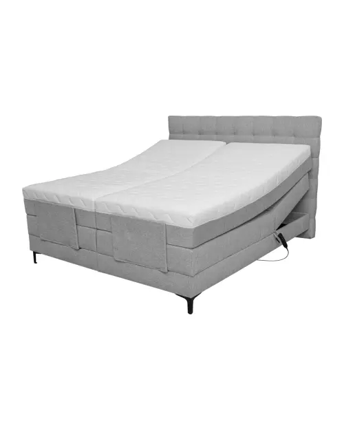Cama continental Falcon 160x200 con regulación eléctrica gris