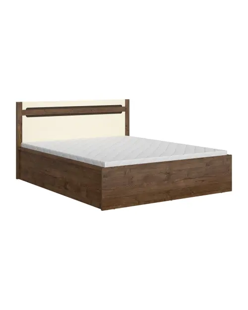 Cama Ruso 160x200 con contenedor y somier roble april