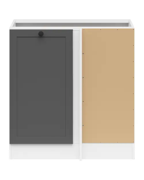 Mueble de cocina bajo de rincón Junona Line derecho grafito ocupa rincón 100x60 cm
