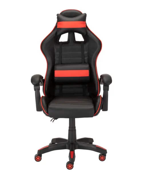 Silla gaming X-Play con cojines negro-roja