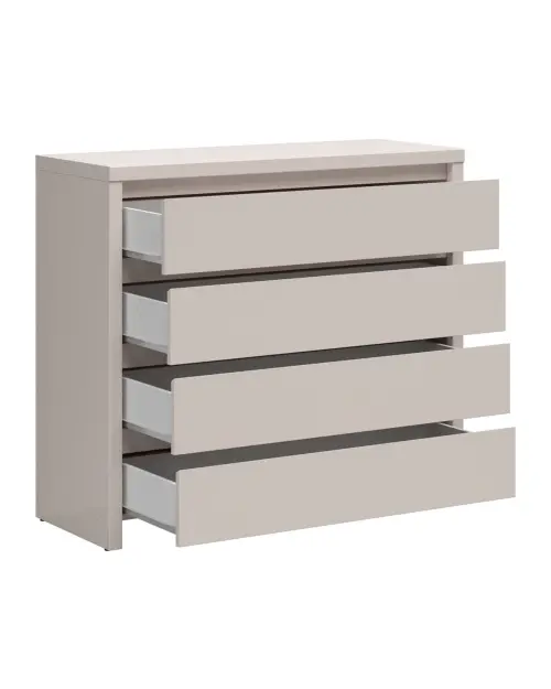 Cómoda Kaspian 105 cm con 4 cajones cachemira