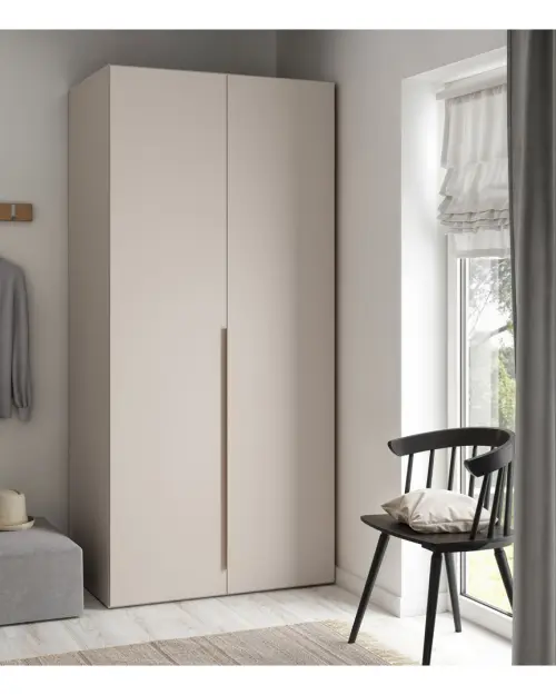 Two-door wardrobe Flex 100 cm cashmere