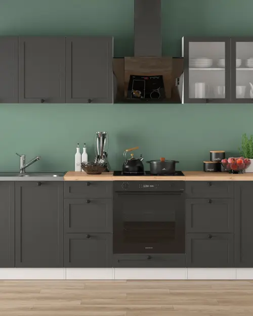 Conjunto de cocina Junona Line 260 cm grafito