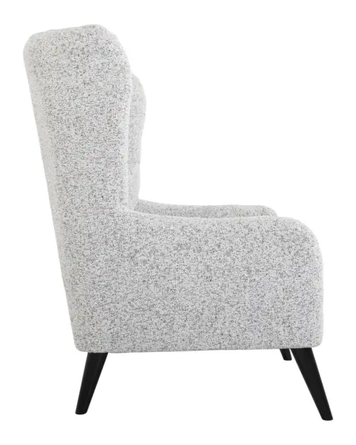 Sillón orejero Casey trenzado beige