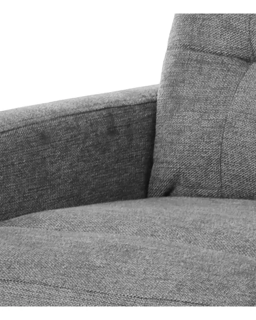 Tradycyjny fotel Monti z funkcją relax, jasnoszary