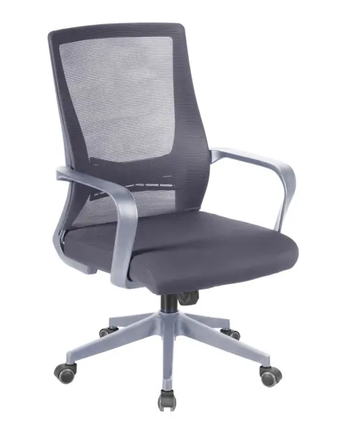 Sillón giratorio Ozi gris