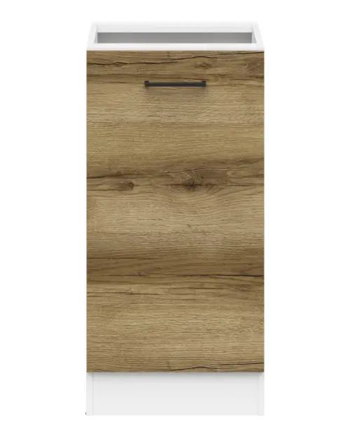 Mueble de cocina bajo Junona Line 40 cm izquierdo sin encimera roble delano claro