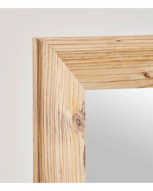 Espejo de pared con marco Lea III 52x152 cm marrón