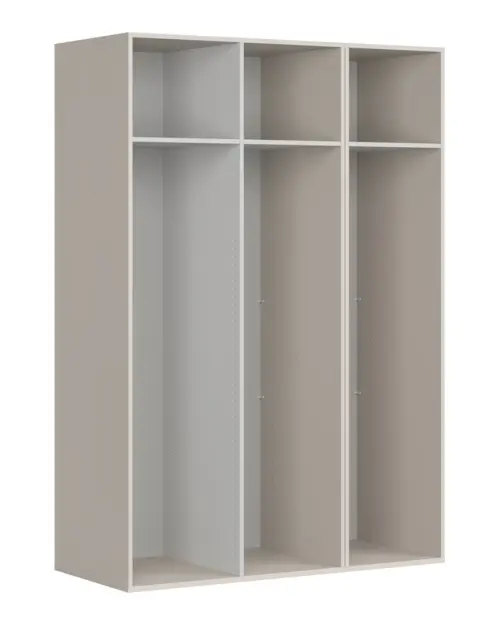 Armario de tres puertas Flex 150 cm con espejo cachemira