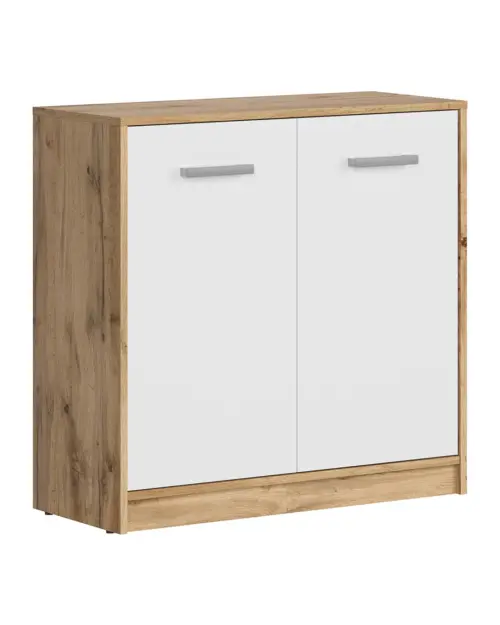 Тумба Matos 80 см двухдверная дуб вотан/белый