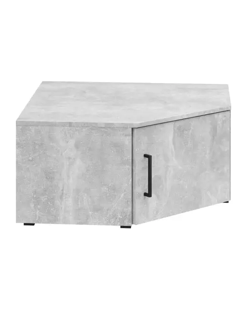 Estantería de esquina MultiDo 71,5x71,5 cm con puertas atelier claro