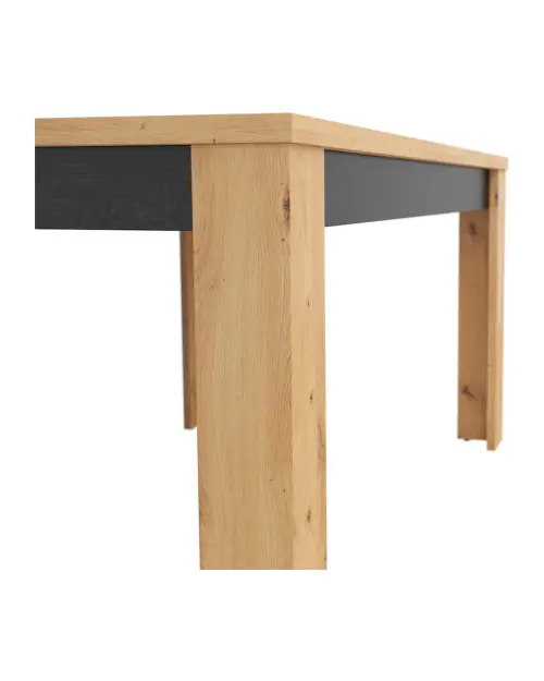 Mesa extensible Ostia 160/200x90 roble artisan/roble negro