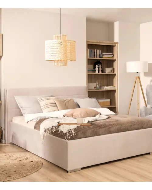 Cama tapizada Cosala III 160x200 beige