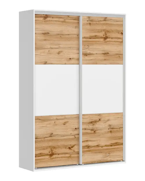 Шкаф-купе Flex 150 см белый/дуб вотан