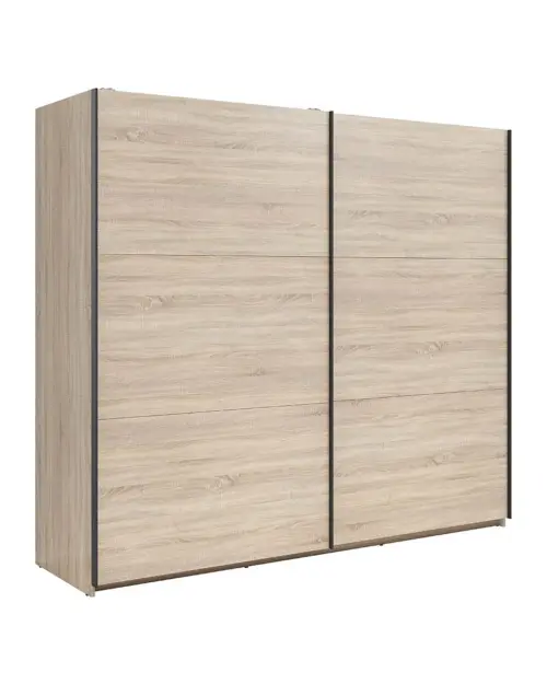 Armario de puertas correderas Tetrix 220 cm roble sonoma