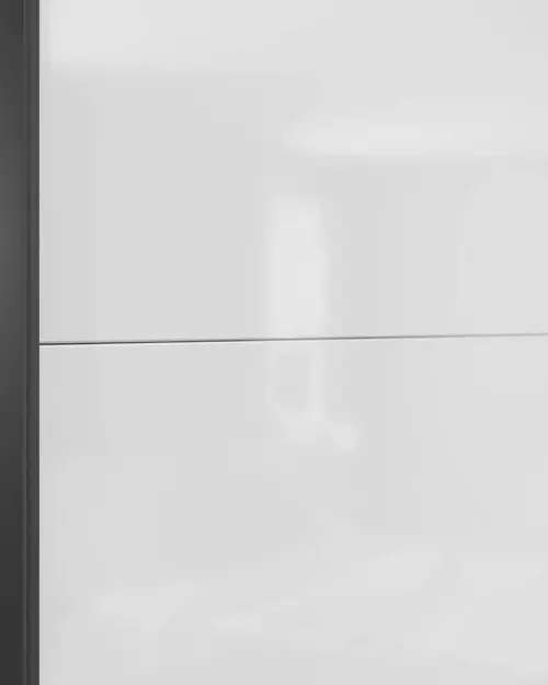 Armario de puertas correderas Tetrix 220 cm blanco brillo