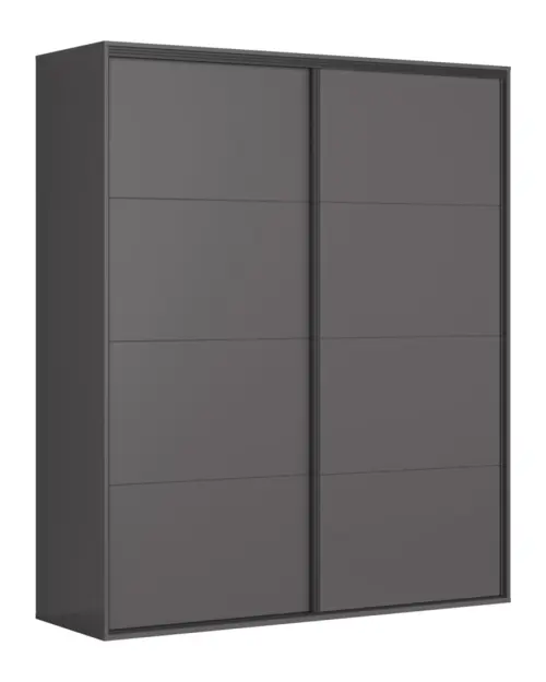 Sliding door wardrobe Flex 200 cm graphite