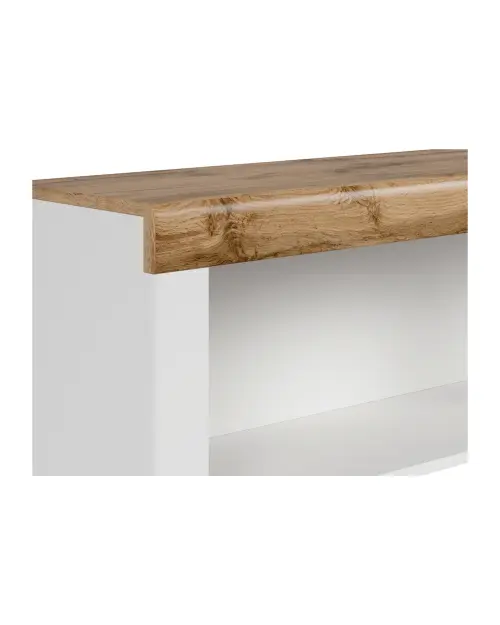 Armario de pared Holten 156 cm abierto blanco