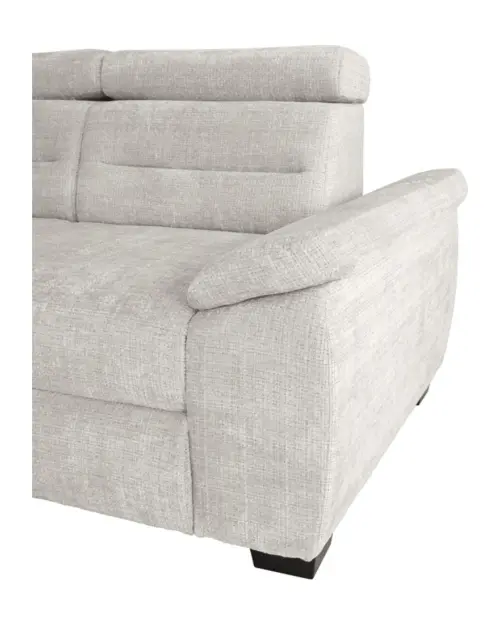 Sofá rinconera izquierda Aguda convertible con arcón beige