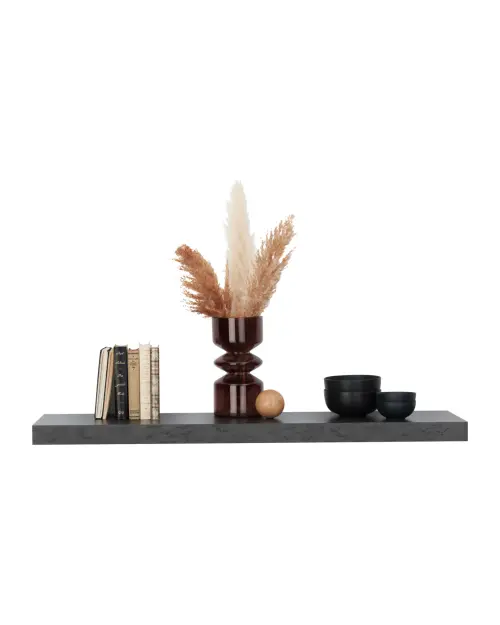 Полка настенная Zack 80 см антрацит