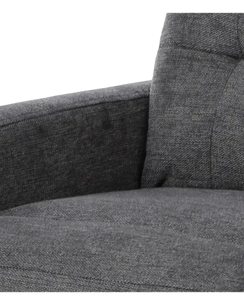 Sillón tradicional Monti con función relax gris oscuro