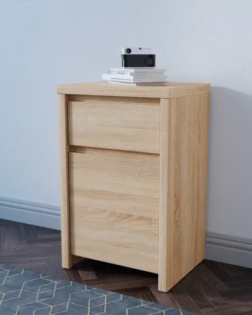 Комод Kaspian 49 см з дверцятами та шухлядою дуб сонома