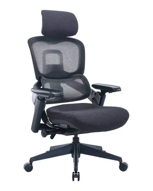 Silla giratoria Ricco negra