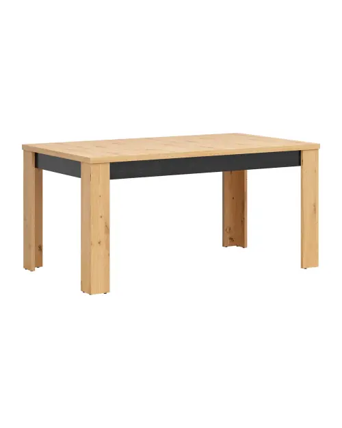 Mesa extensible Ostia 160/200x90 roble artisan/roble negro